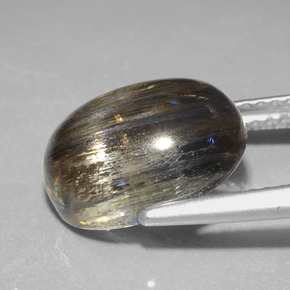 4.98克拉天然方舟石，椭圆形切割，透明