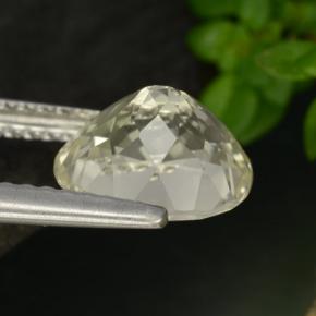 1.84克拉天然黄色方柱石，椭圆形切割，8.5×7.5毫米，VVS-VS