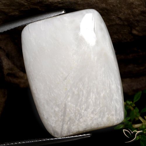 25.44ct 天然 暖白 硅藻土, 软垫, 不透明