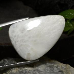 20.10克拉天然白色沸石，异形，28.4×20.5毫米，不透明