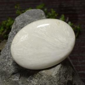 31.41克拉天然硅藻土，椭圆形切割，不透明