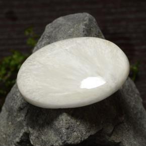 31.41克拉天然硅藻土，椭圆形切割，不透明