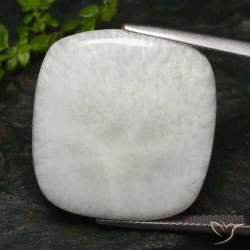 27.39ct 天然 暖白 硅藻土, 软垫, 不透明