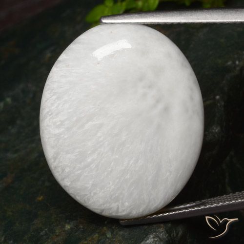 25.71ct 天然 浅白色 硅藻土, 椭圆形, 不透明
