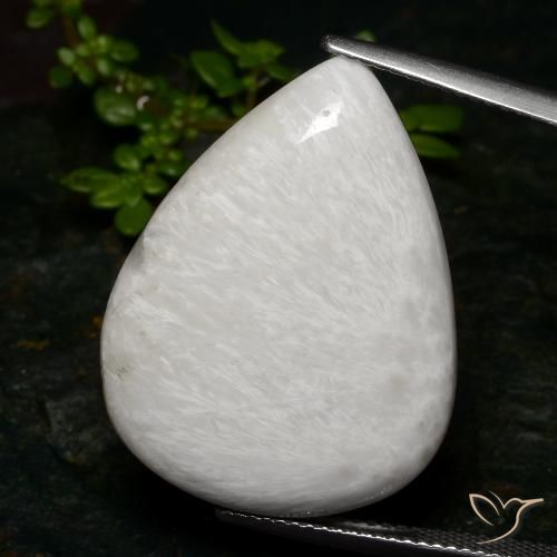 19.68ct 天然 乳白色 硅藻土, 梨形, 不透明