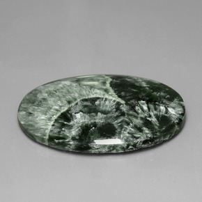 45.44克拉天然蛇纹石，椭圆形切割，不透明