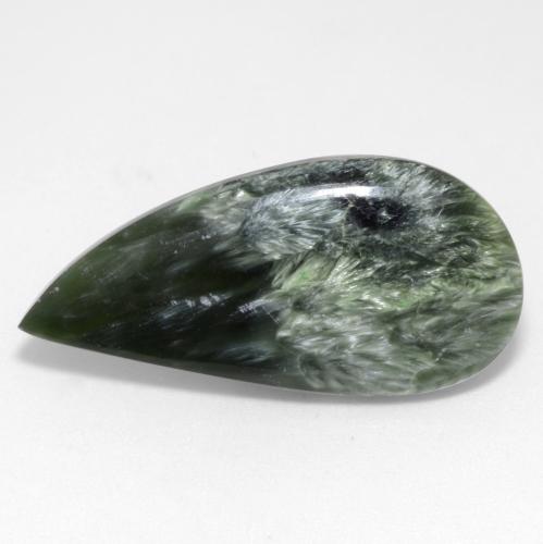 10.98克拉天然绿色绿泥石，异形，30×14.3毫米，不透明