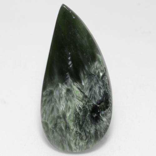 10.98克拉天然绿色绿泥石，异形，30×14.3毫米，不透明