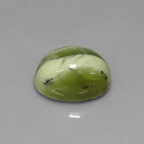 3.59克拉天然绿色蛇纹石，椭圆形切割，11.4×8.3毫米，不透明