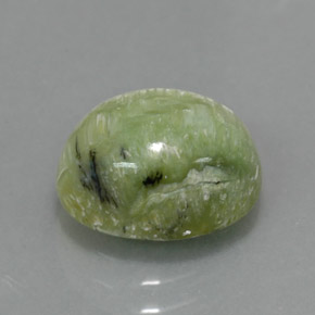 2.57克拉天然绿色蛇纹石，椭圆形切割，10.4×8.5毫米，不透明