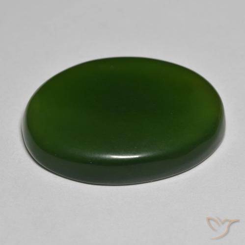 45.91克拉天然蛇纹石，椭圆形，半透明