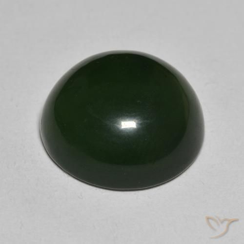 14.95克拉天然蛇纹石，圆形的，半透明