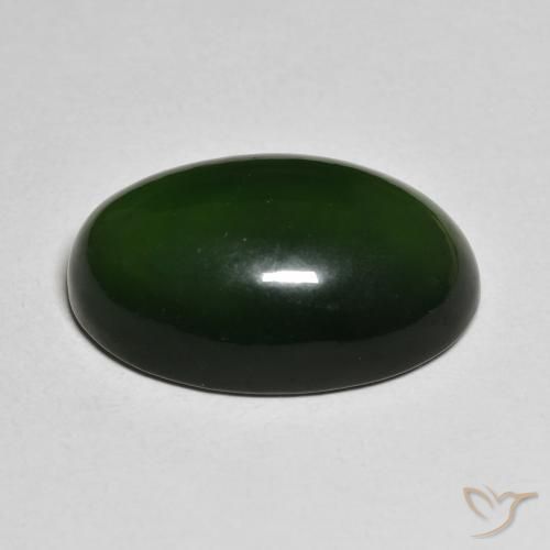18.23克拉天然蛇纹石，椭圆形，半透明