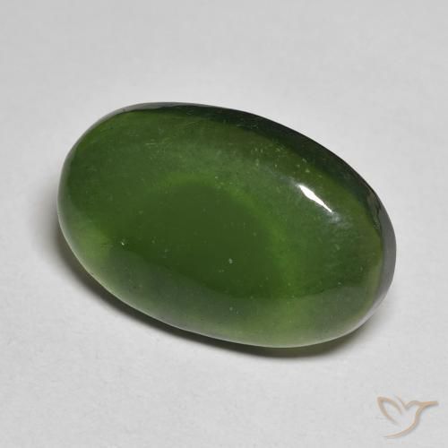 10.00克拉天然蛇纹石，椭圆形，半透明