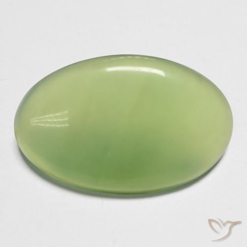 11.47ct 天然 中绿色 蛇纹石, 椭圆形, 半透明