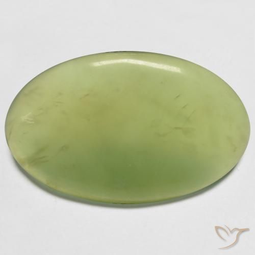13.23ct 天然青柠绿蛇纹石, 椭圆形, 半透明