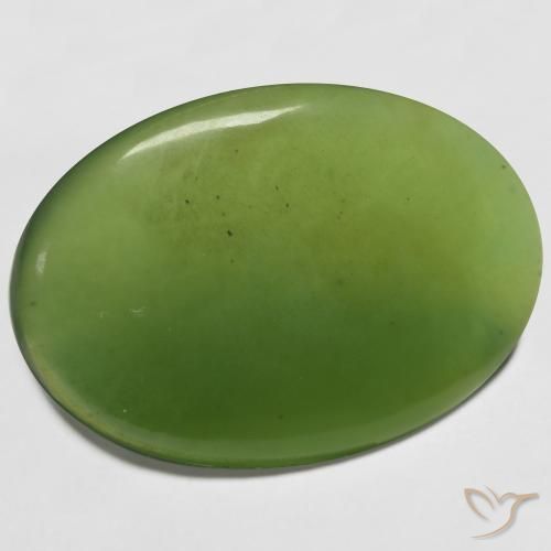 36.27ct 天然 中绿色 蛇纹石, 椭圆形, 半透明