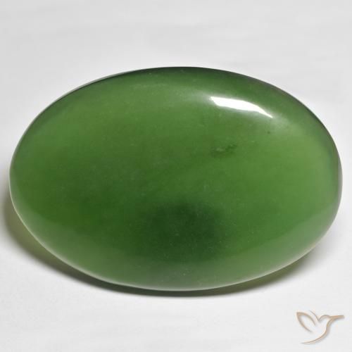 62.82ct 天然 中绿色 蛇纹石, 椭圆形, 半透明
