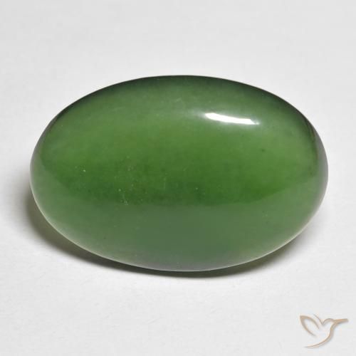 14.72ct 天然 绿色 蛇纹石, 椭圆形, 半透明