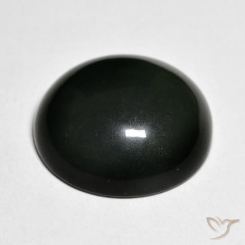 15.26克拉天然蛇纹石，圆形的，半透明