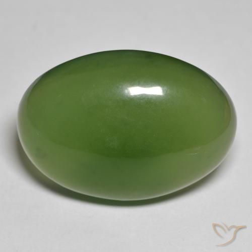 28.07ct 天然 暗绿色 蛇纹石, 椭圆形, 半透明