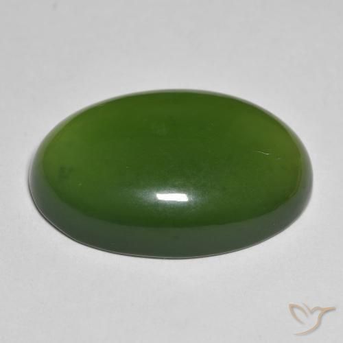 28.07克拉天然蛇纹石，椭圆形，半透明