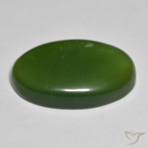 19.76克拉天然蛇纹石，椭圆形，半透明