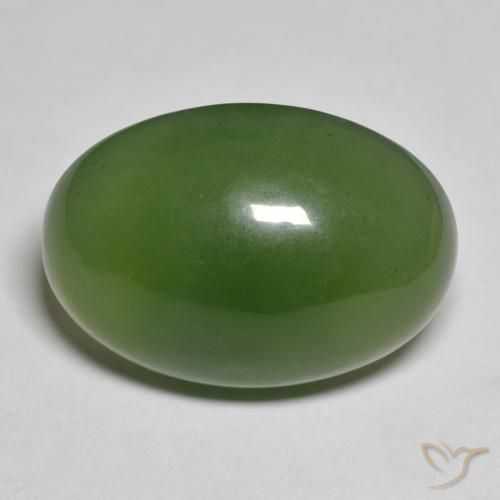 19.65ct 天然 海藻绿 蛇纹石, 椭圆形, 半透明