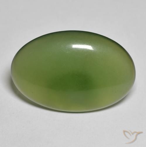 11.32ct 天然 大地绿 蛇纹石, 椭圆形, 半透明