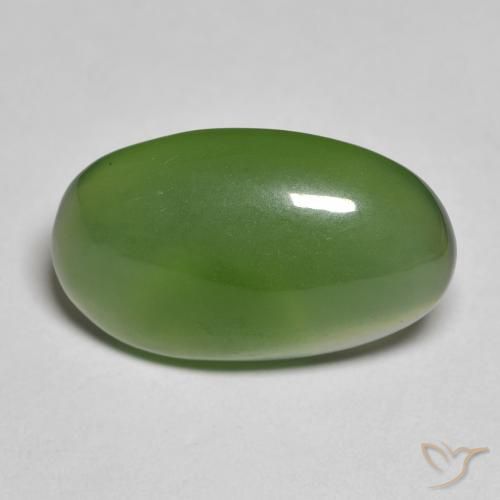 9.39ct 天然 中绿色 蛇纹石, 椭圆形, 半透明