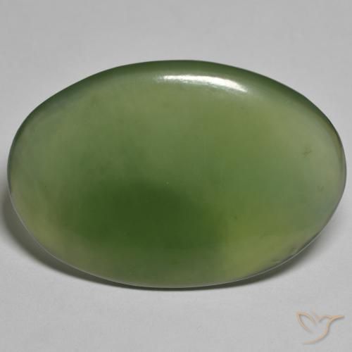 29.48ct 天然 暗绿色 蛇纹石, 椭圆形, 半透明