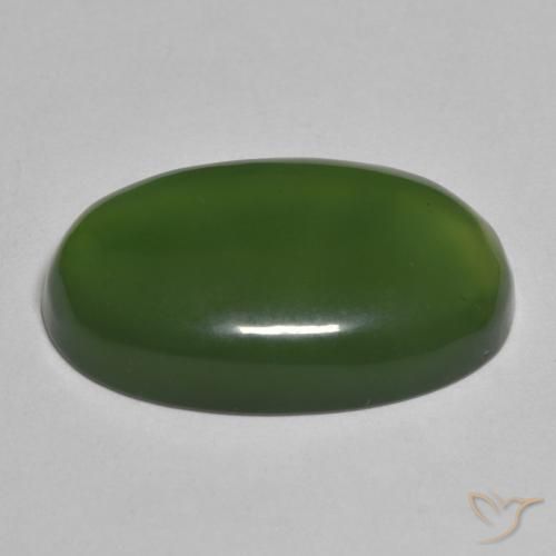 13.02克拉天然蛇纹石，椭圆形，半透明