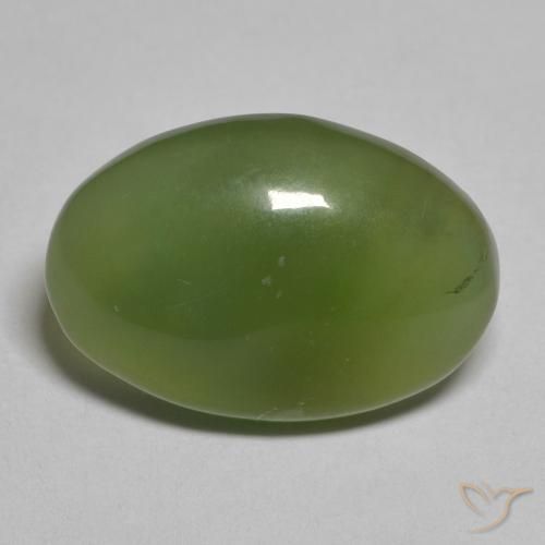 7.92ct 天然 暗绿色 蛇纹石, 椭圆形, 半透明