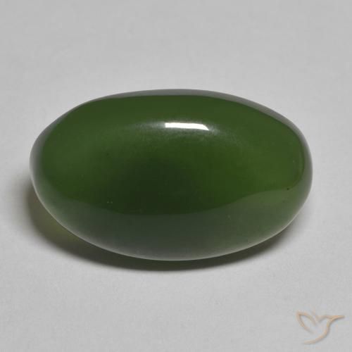 12.07ct 天然 海藻绿 蛇纹石, 椭圆形, 半透明