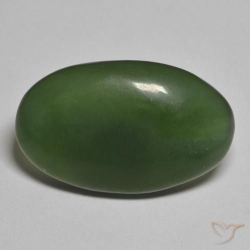 10.20ct 天然 暗绿色 蛇纹石, 椭圆形, 半透明