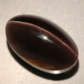 4.63克拉天然棕色Sillimanite Cat's Eye，透明，11.2×6.8毫米，透明/半透明