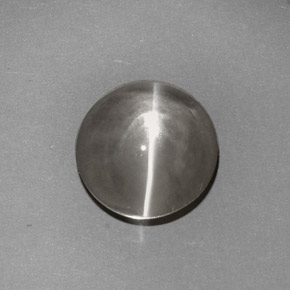 6.62克拉天然灰色Sillimanite Cat's Eye，透明，10.87毫米，透明/半透明