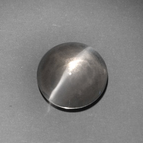 6.62克拉天然灰色Sillimanite Cat's Eye，透明，10.87毫米，透明/半透明