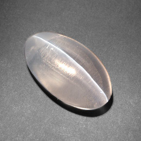 8.24克拉天然棕色Sillimanite Cat's Eye，椭圆形切割，15.2×8.8毫米，半透明