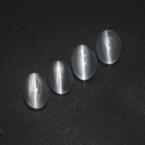 克拉天然硅线石猫眼，椭圆形切割，半透明