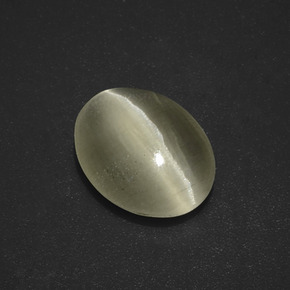 3.01克拉天然棕色Sillimanite Cat's Eye，椭圆形切割，10.9×8.5毫米，半透明