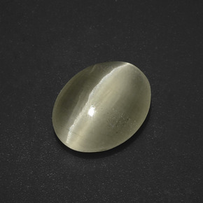 3.01克拉天然棕色Sillimanite Cat's Eye，椭圆形切割，10.9×8.5毫米，半透明