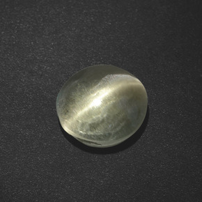 2.73克拉天然棕色Sillimanite Cat's Eye，圆形切割，7.99毫米，半透明