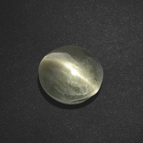 2.73克拉天然棕色Sillimanite Cat's Eye，圆形切割，7.99毫米，半透明