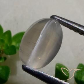 1.65克拉天然硅线石猫眼，椭圆形，半透明