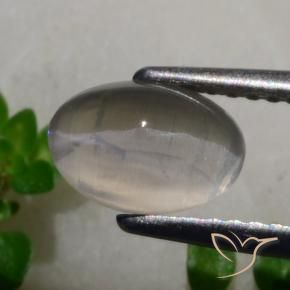 1.65克拉天然硅线石猫眼，椭圆形，半透明