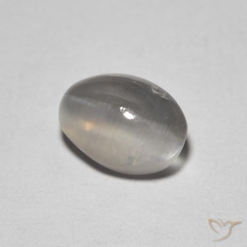 1.64克拉天然硅线石猫眼，椭圆形，透明