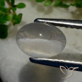 1.40克拉天然硅线石猫眼，椭圆形，透明