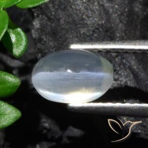 1.70克拉天然硅线石猫眼，椭圆形，透明