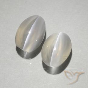 2.10克拉天然硅线石猫眼，椭圆形，透明